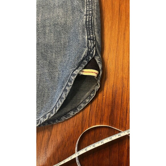 Banana Republic  Denim Shirt Small Light Wash Blue Cotton - Picture 5 of 8